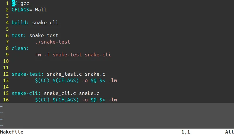 Makefile с различными “рецептами”